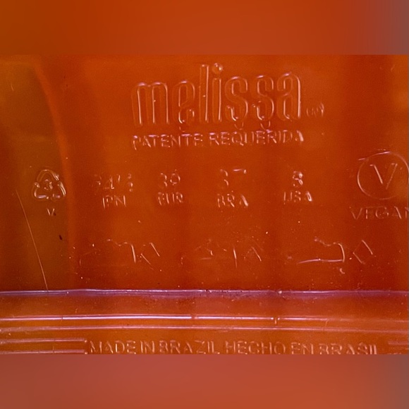 Super Hot MELISSA Pink Jelly Boots Colorblock SOLD OUT Size 8 - Picture 6 of 9